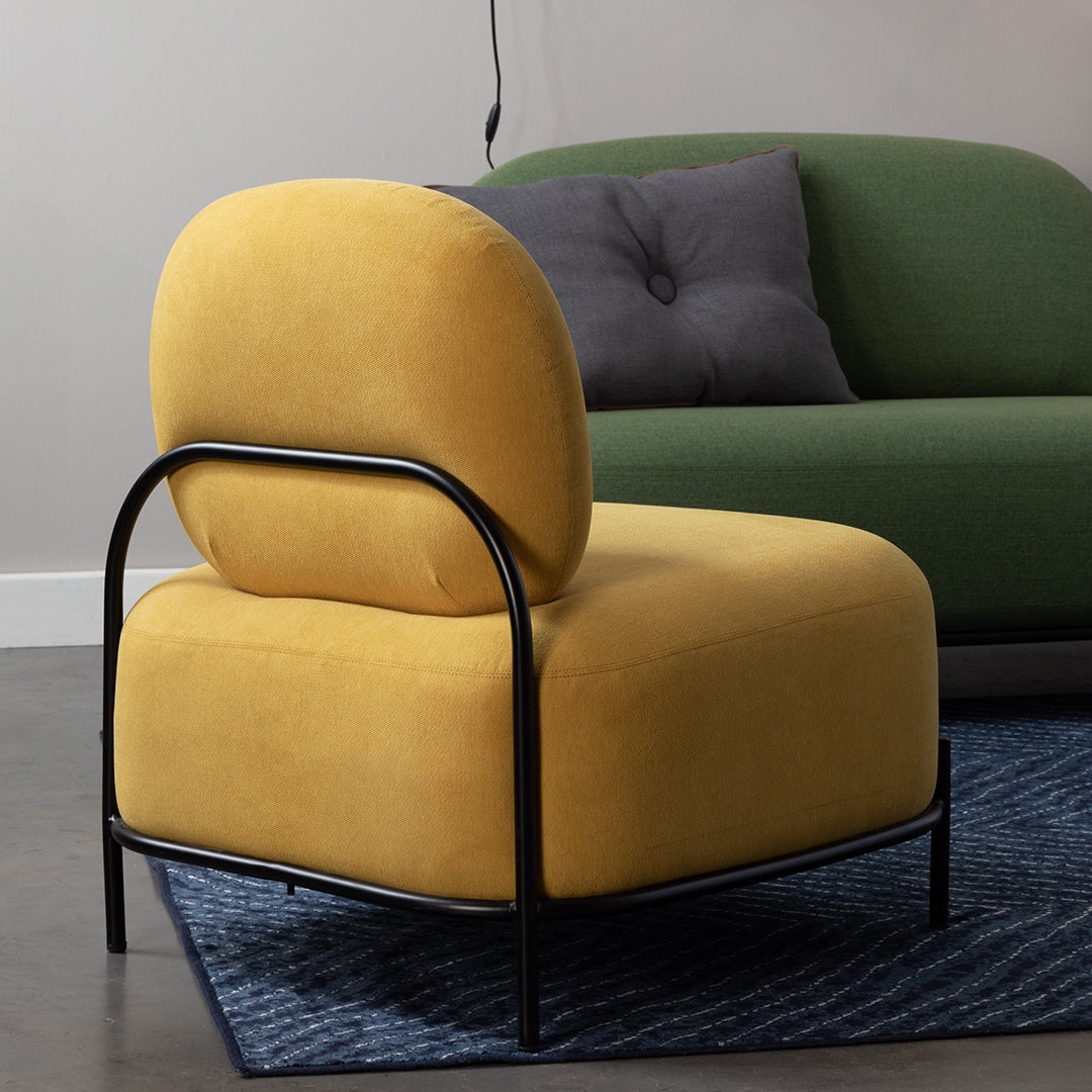Polly Lounge Chair / Yellow – RUGHAUS
