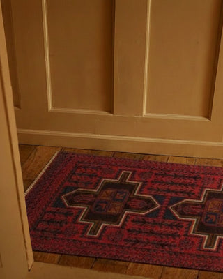 冬の小さいラグ