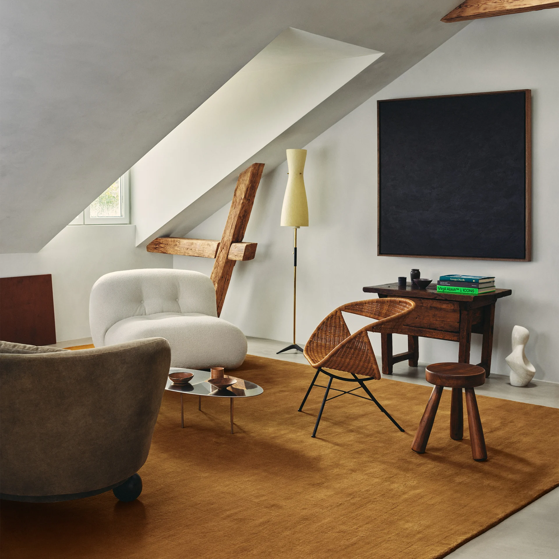 ラグ マット ラグマット RUGHAUS 白 – Noe 130×185cm 洗濯可 絨毯 