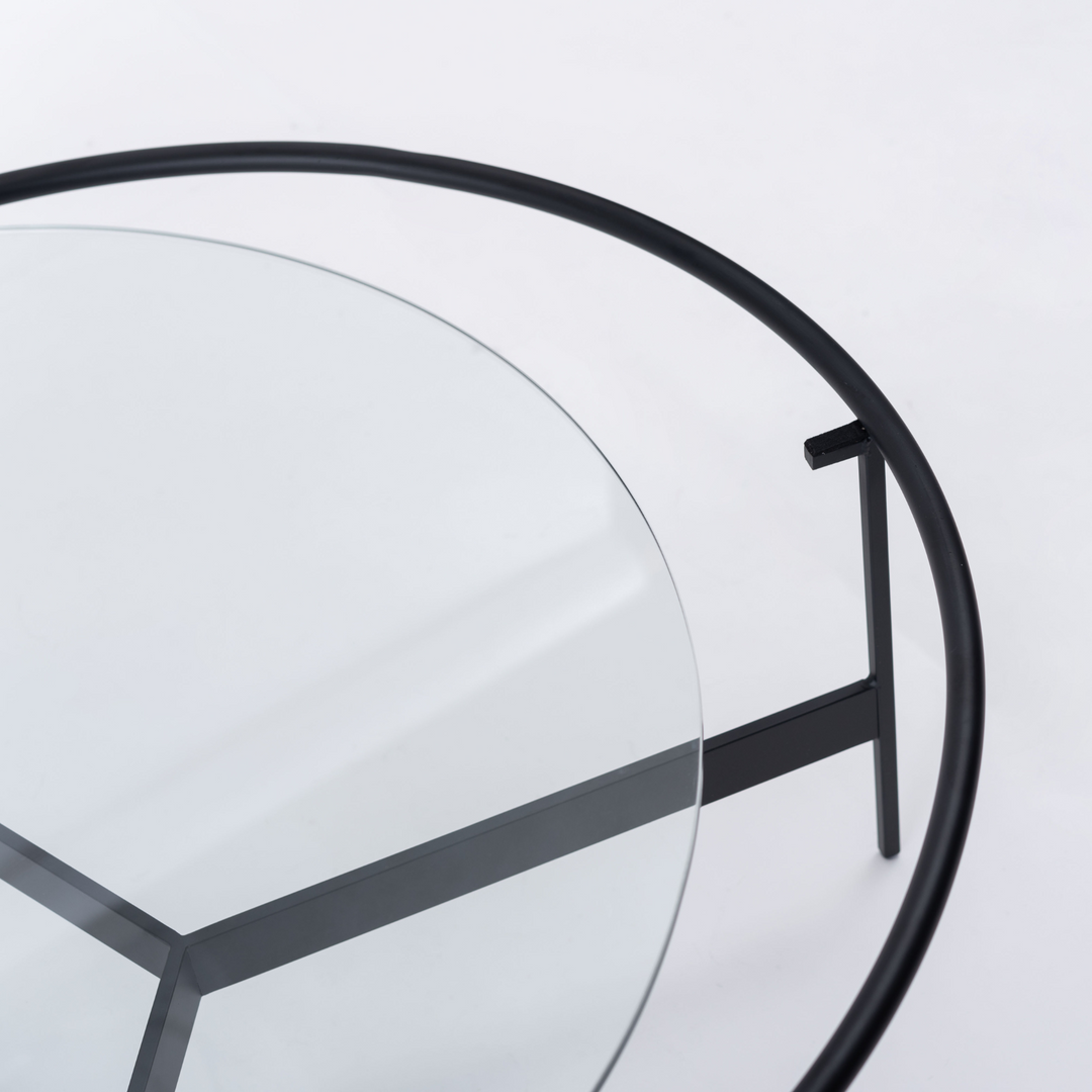 Eclipse Round Glass Coffee Table