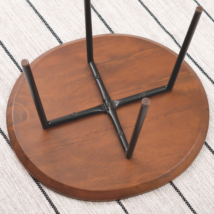 Natural Edge Teak Side Table