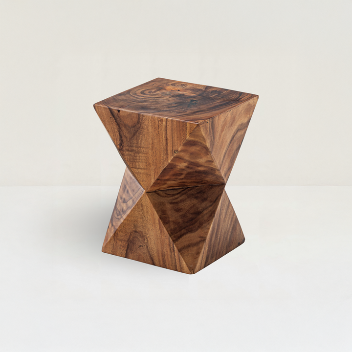 Natural Wood Stool – Flat