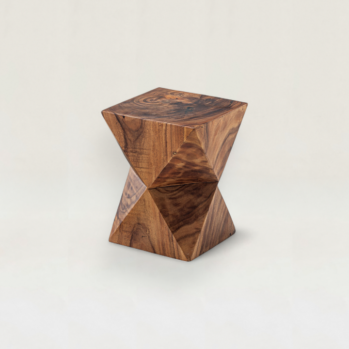 Natural Wood Stool – Flat
