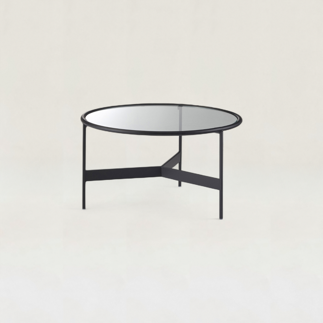 Eclipse Round Glass Coffee Table