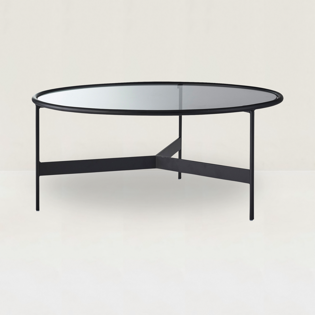 Eclipse Round Glass Coffee Table