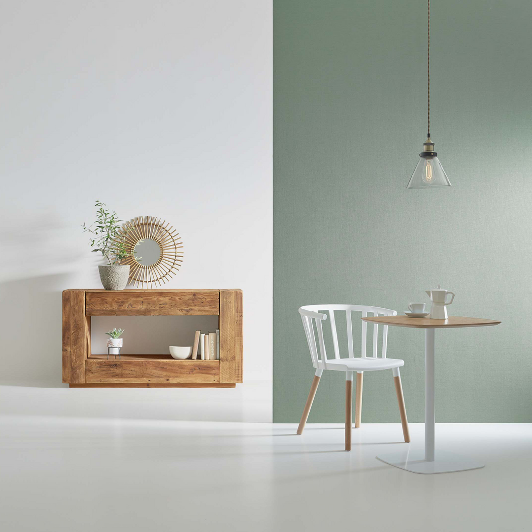 Steel-Leg Side Table