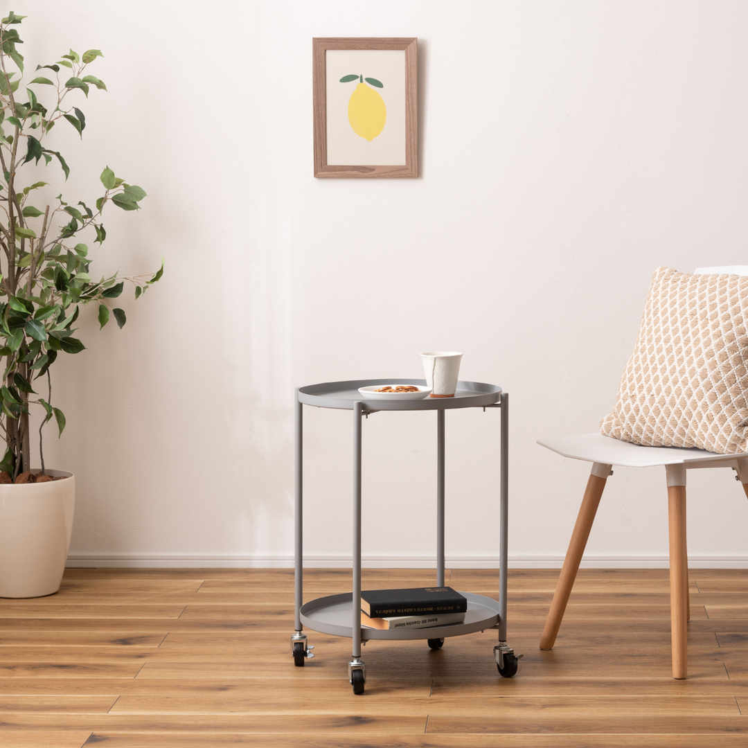 Dual-Tray Side Table