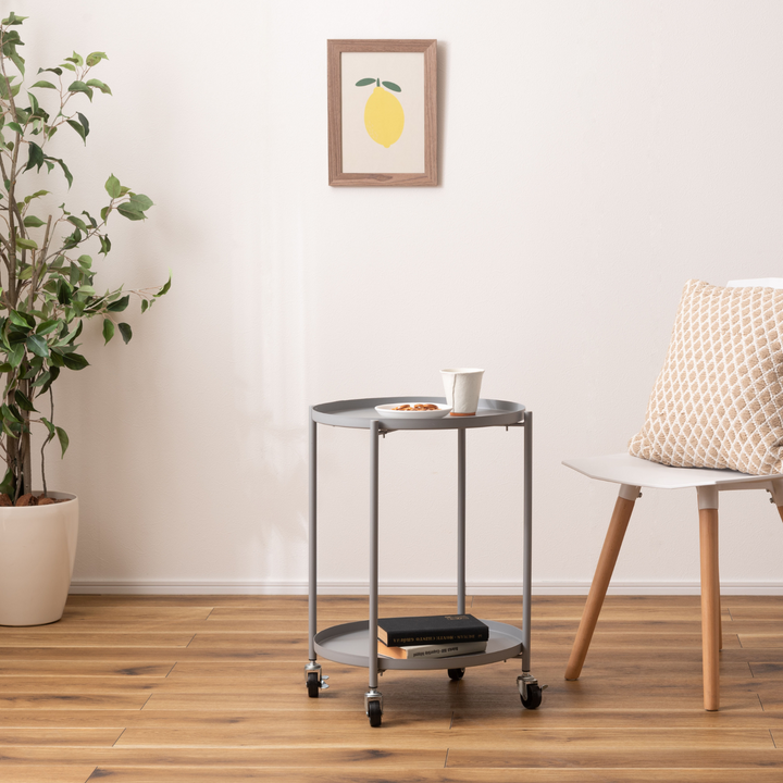 Dual-Tray Side Table