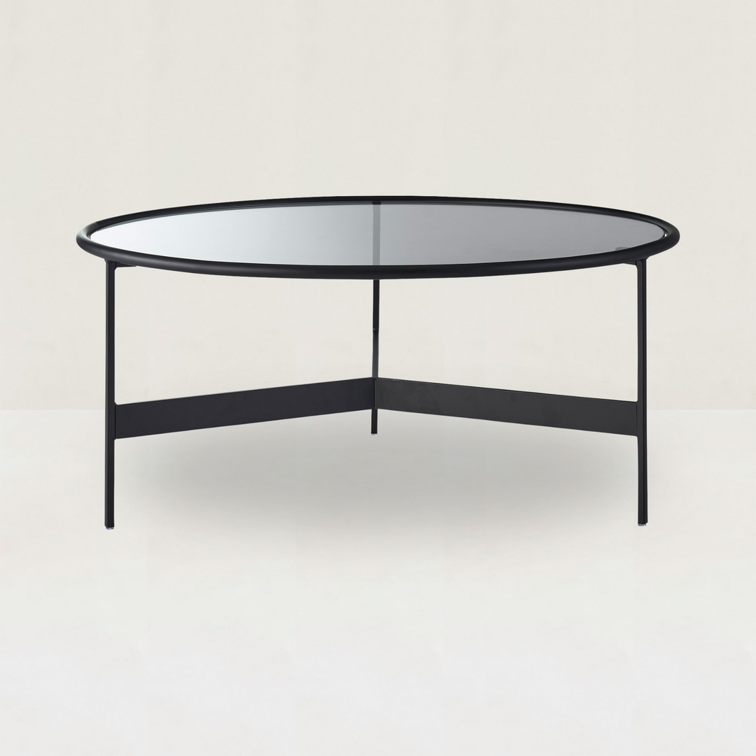 Eclipse Round Glass Coffee Table