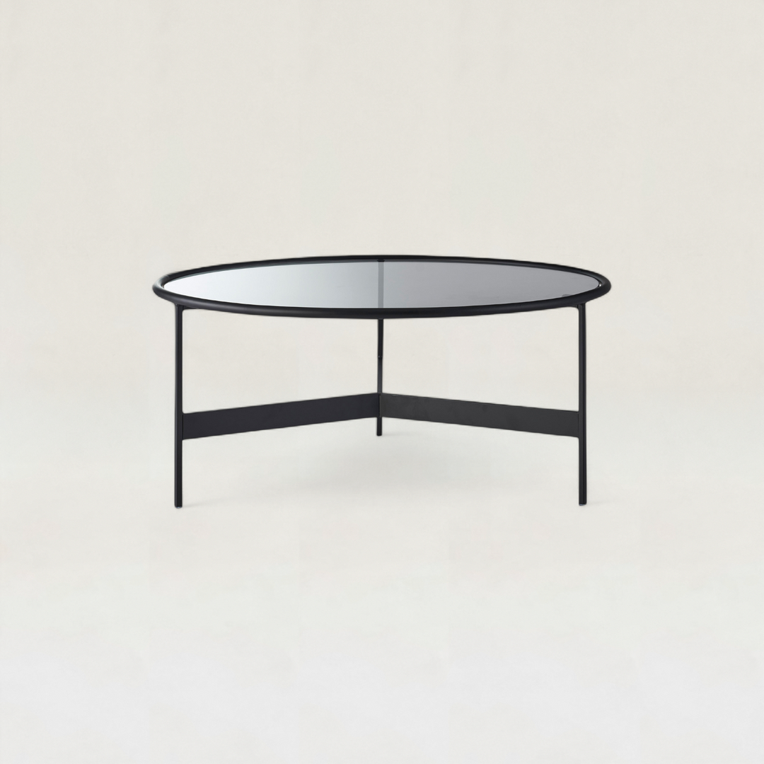 Eclipse Round Glass Coffee Table