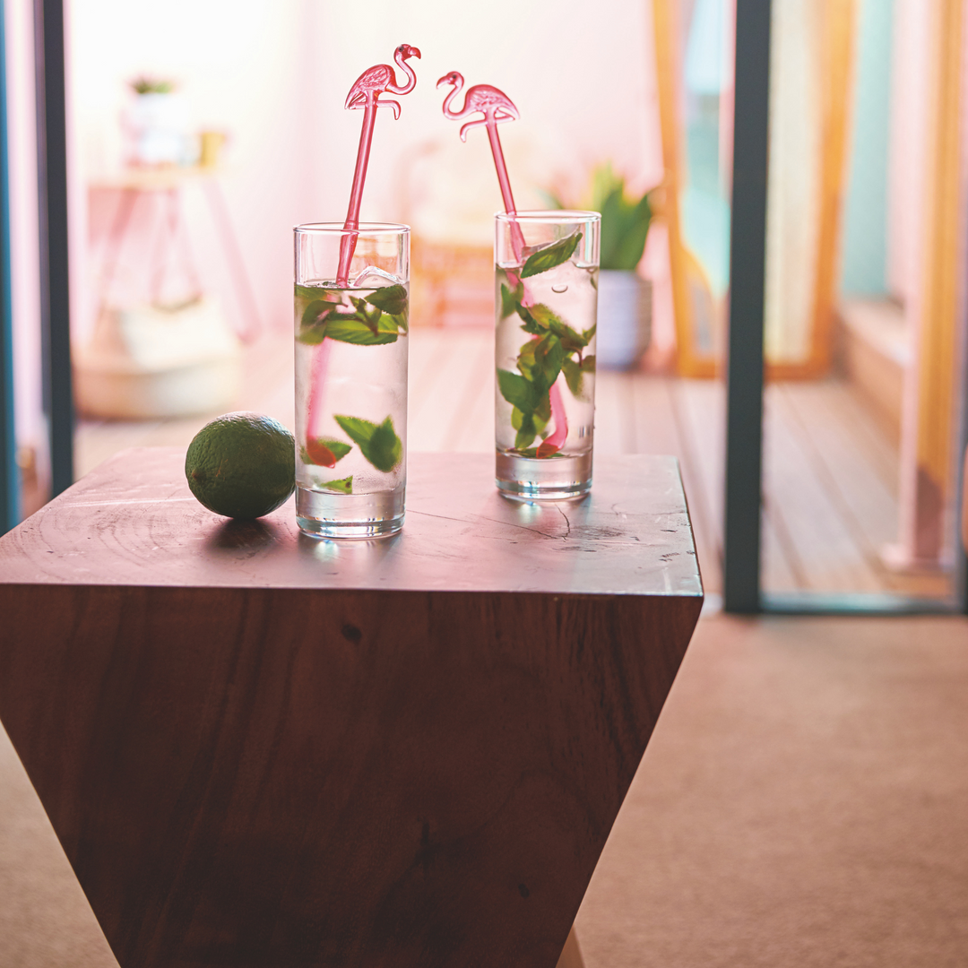 Natural Wood Stool – Curved