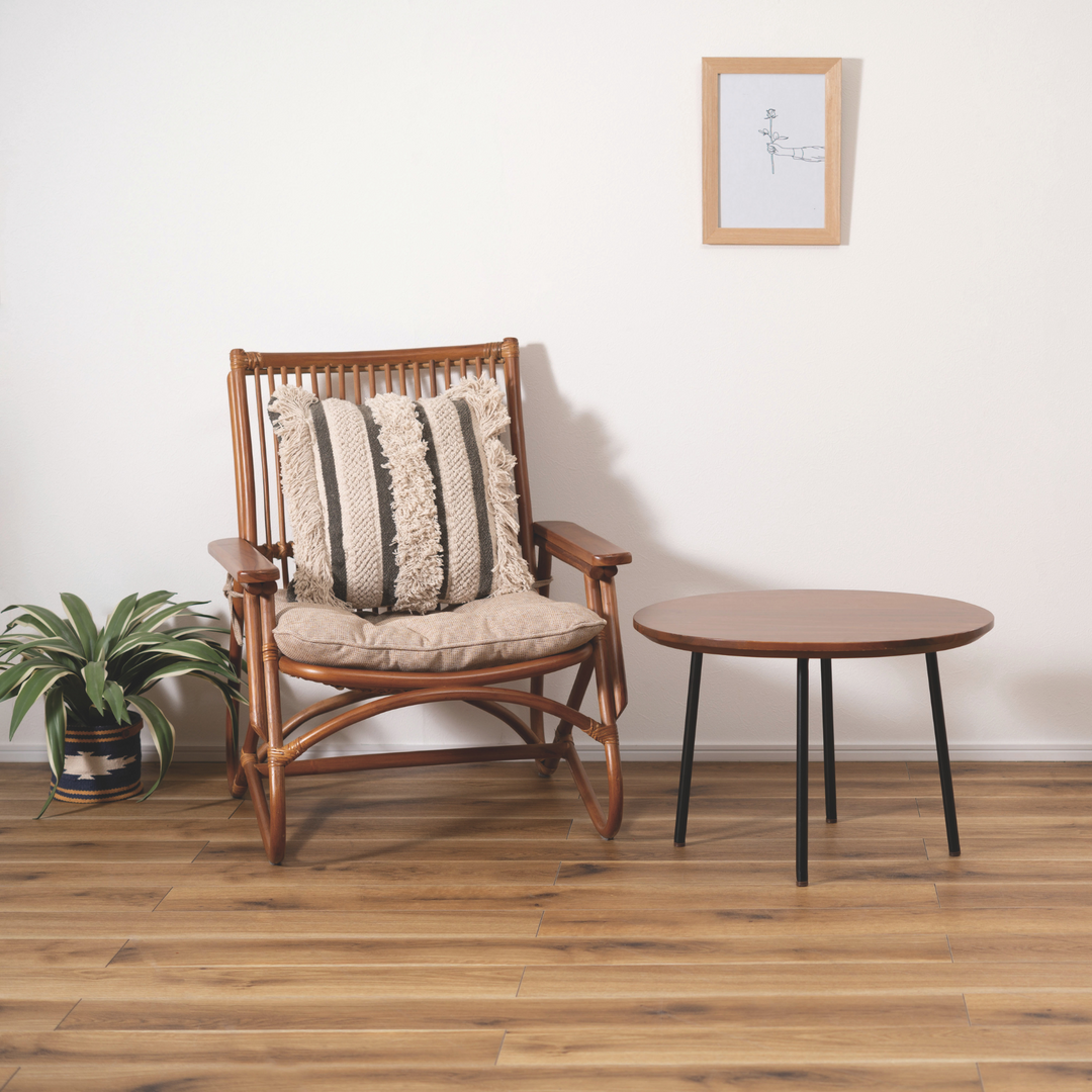 Natural Edge Teak Side Table