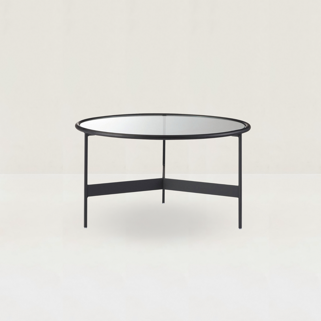 Eclipse Round Glass Coffee Table