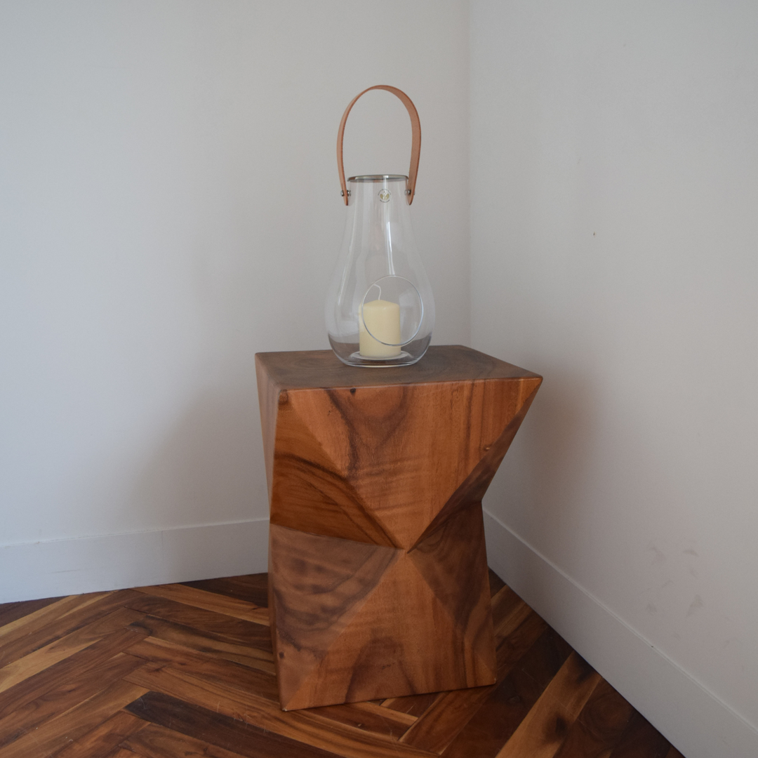 Natural Wood Stool – Flat