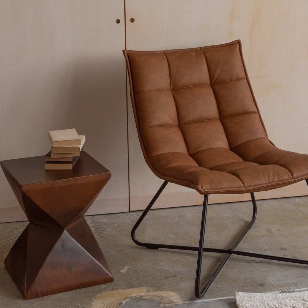 Natural Wood Stool – Flat