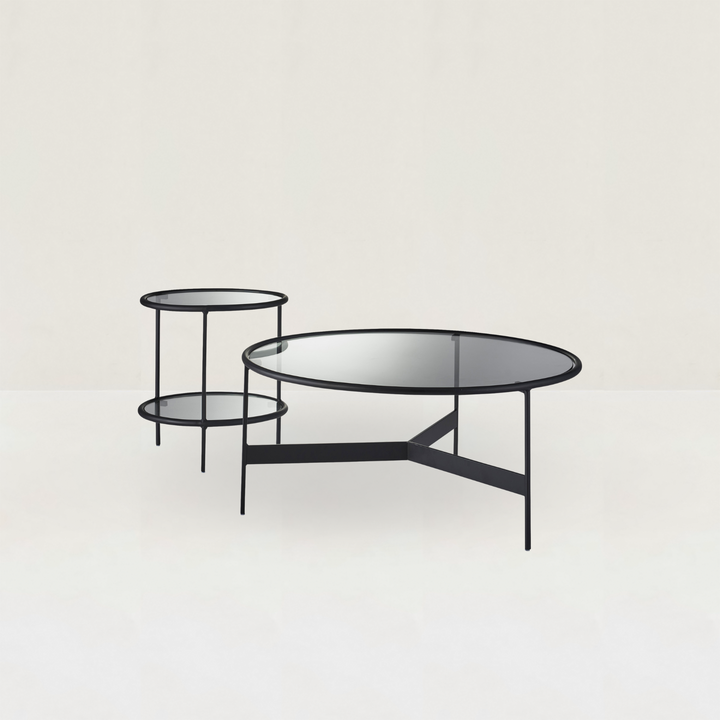 Eclipse Round Glass Coffee Table