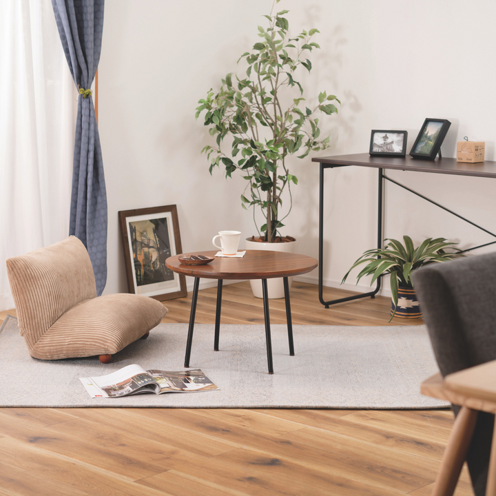 Natural Edge Teak Side Table
