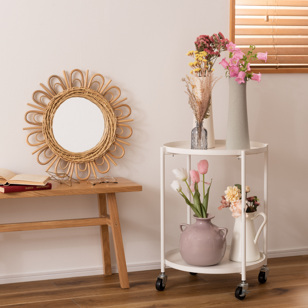 Dual-Tray Side Table