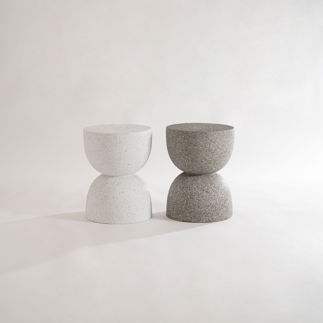 Terrazzo Hourglass Side Table