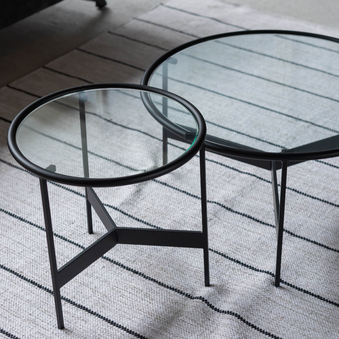 Eclipse Round Glass Coffee Table