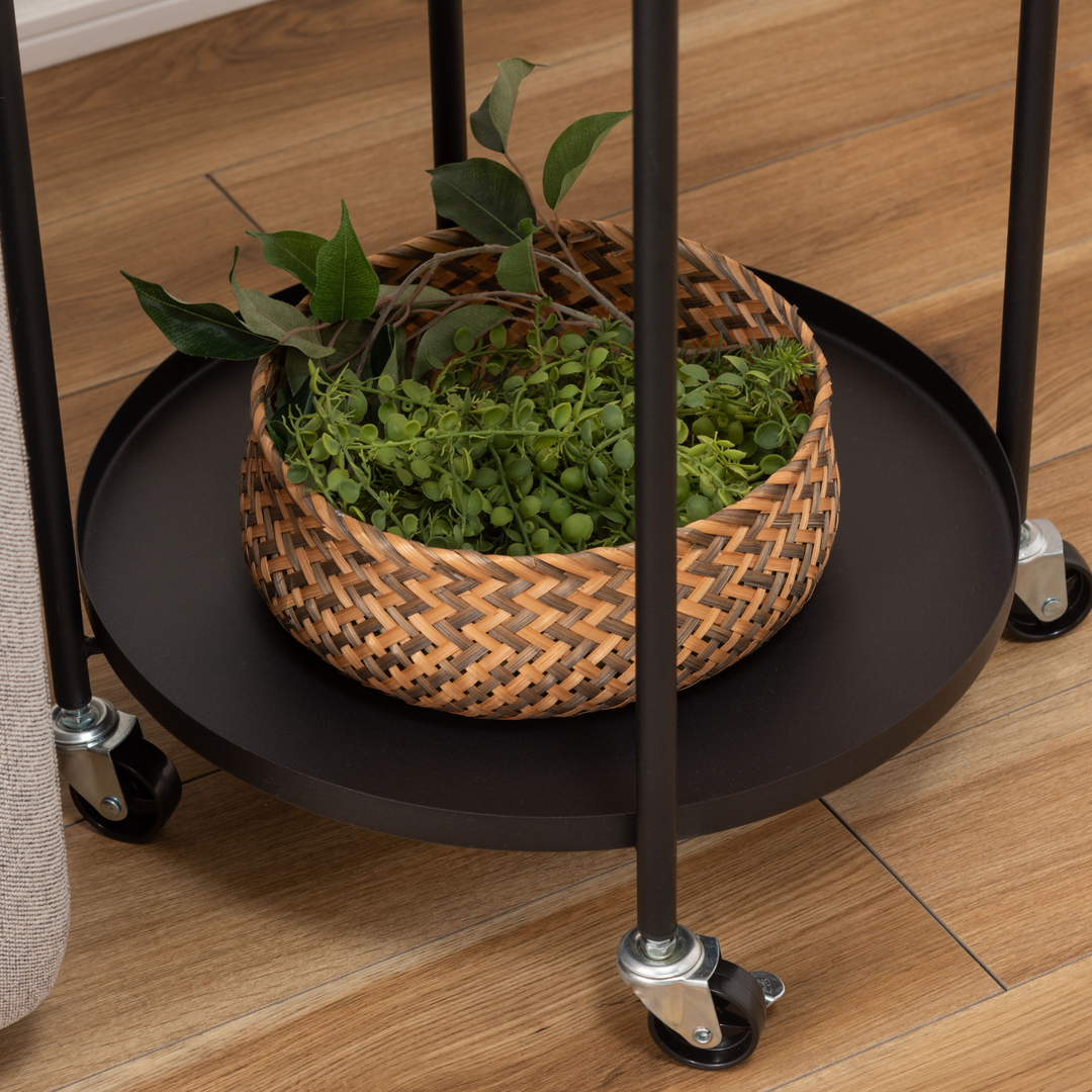 Dual-Tray Side Table