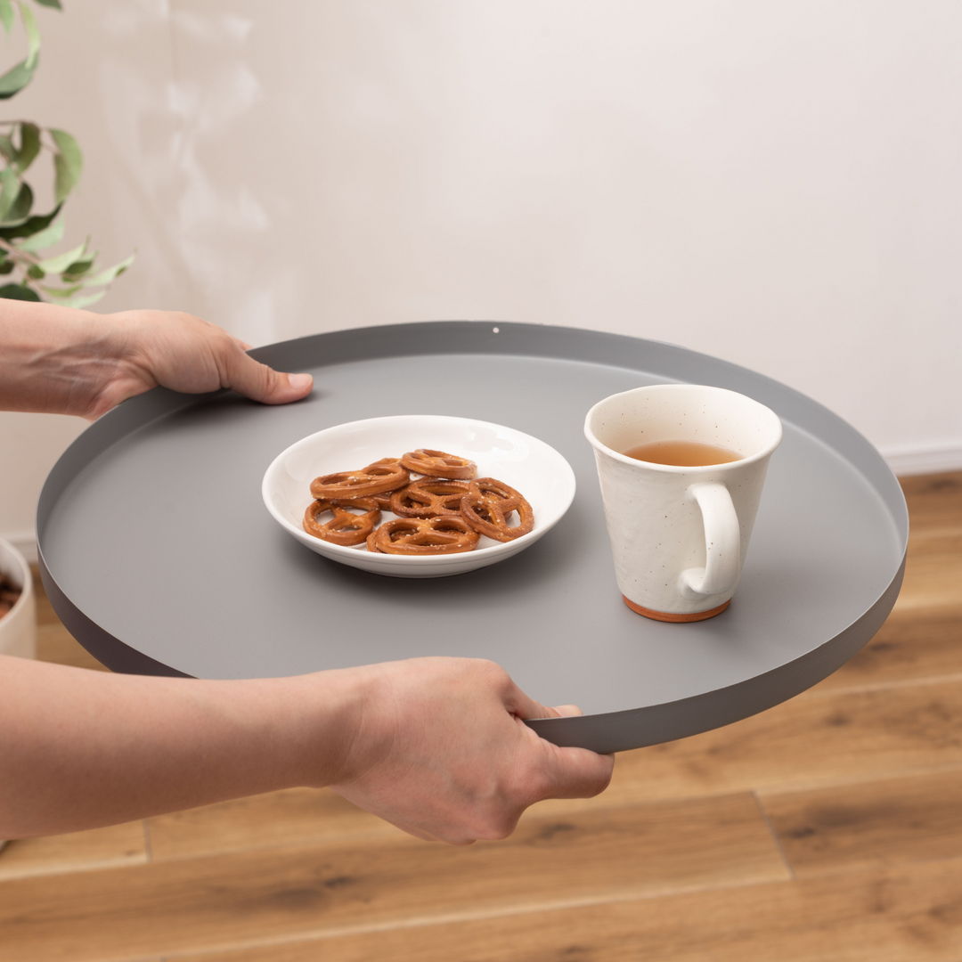 Dual-Tray Side Table