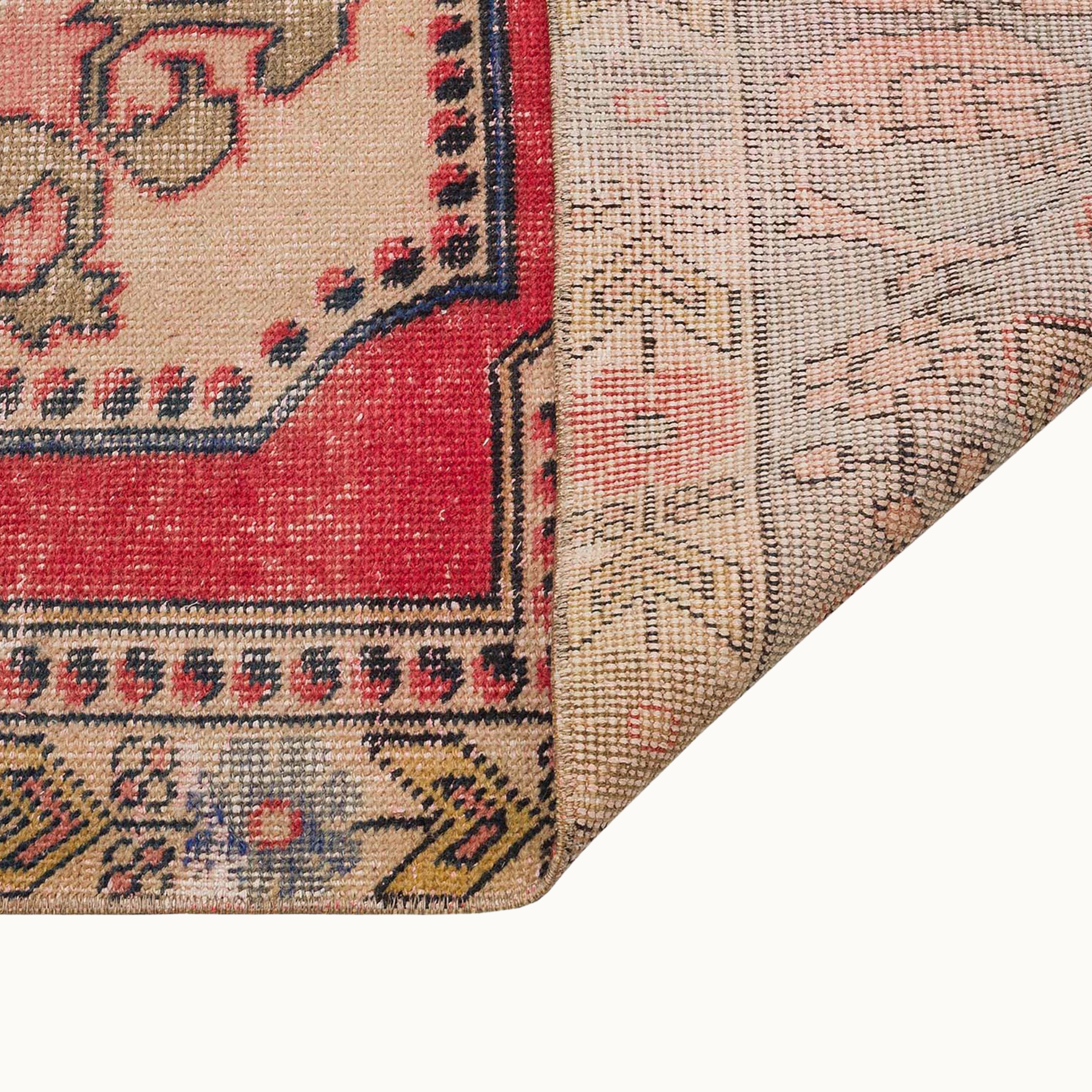 120×71 ヴィンテージラグ　手織ラグ ペルシャ絨毯 ヴィンテージラグ 180×120 手織り オールド persia