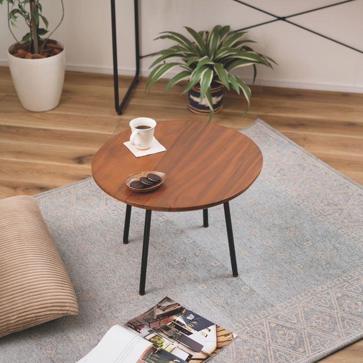 Natural Edge Teak Side Table