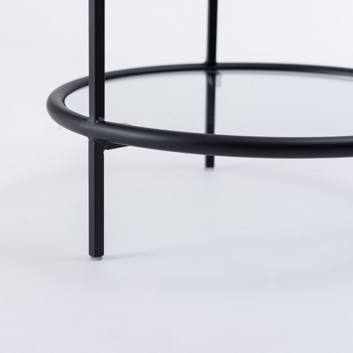 Eclipse Round Glass Coffee Table