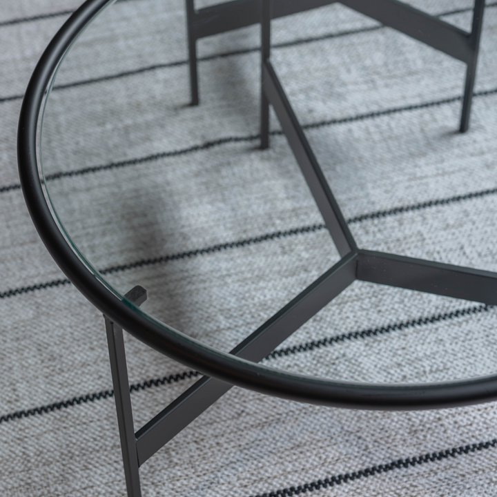 Eclipse Round Glass Coffee Table