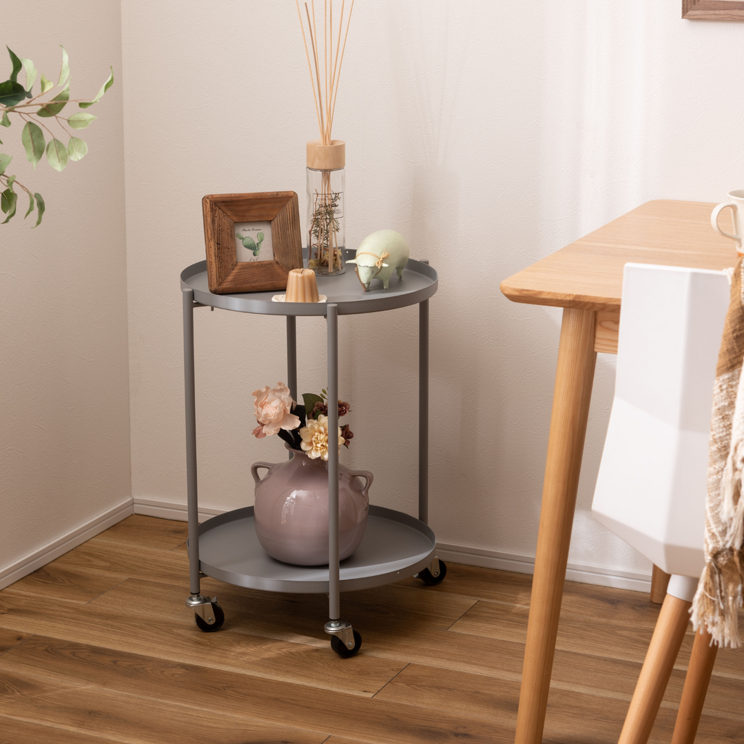 Dual-Tray Side Table