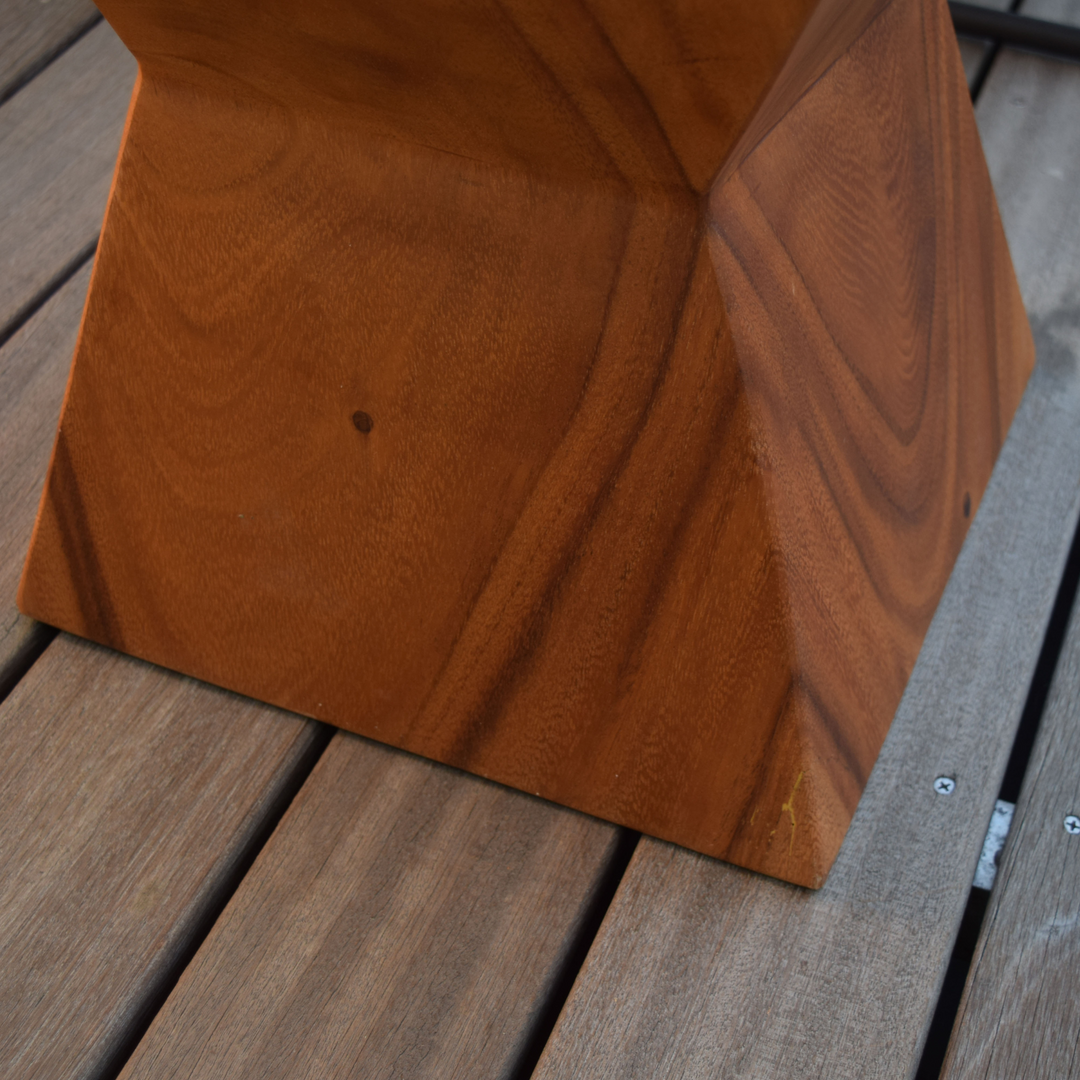 Natural Wood Stool – Curved