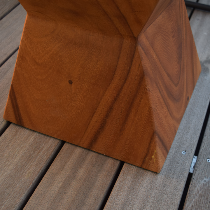 Natural Wood Stool – Curved