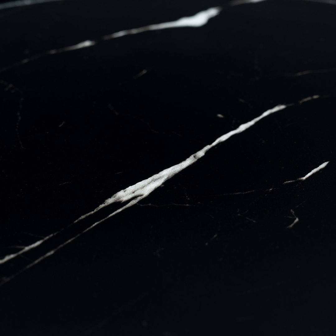 Black Marble Side Table