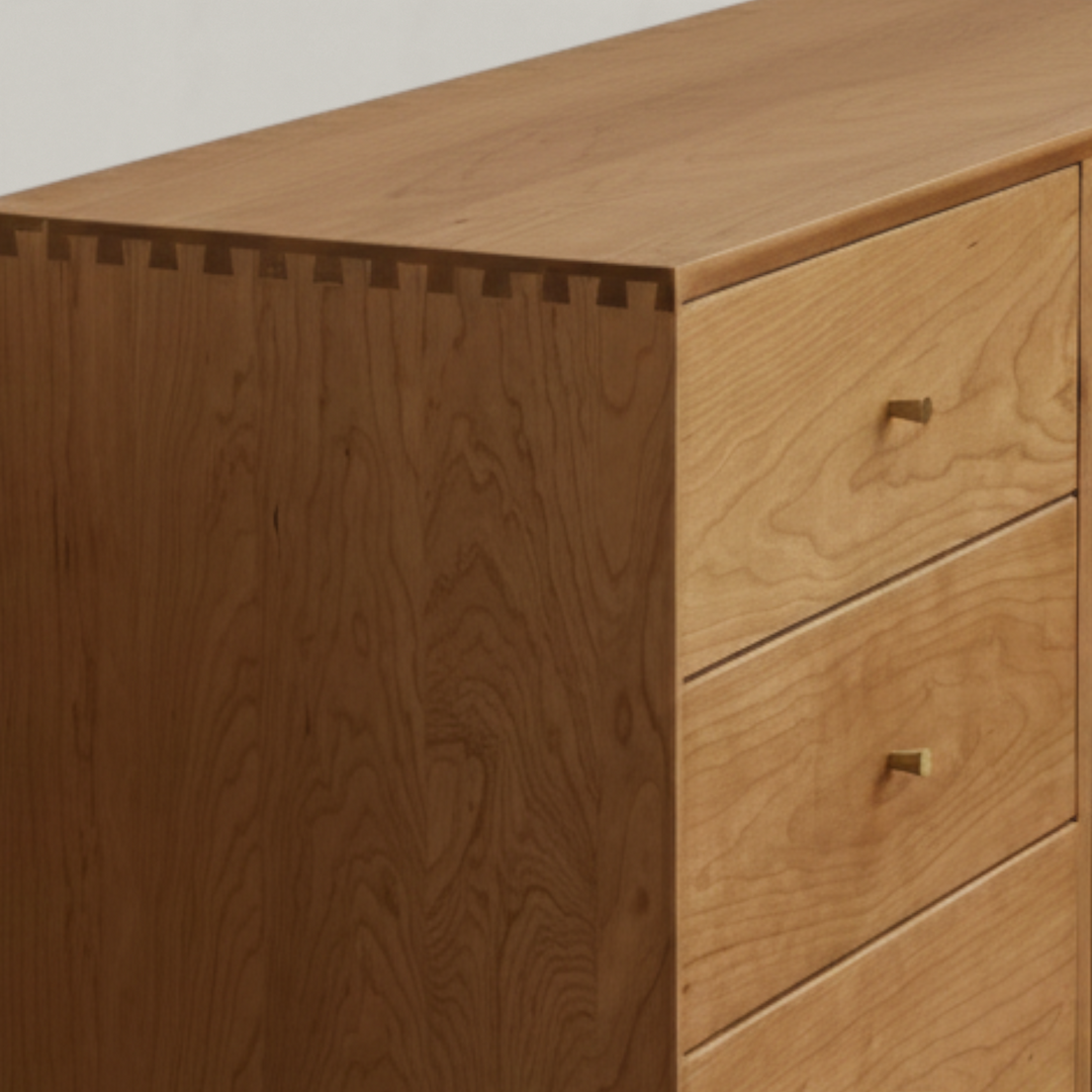 9-Drawer Cherry Wood Chest