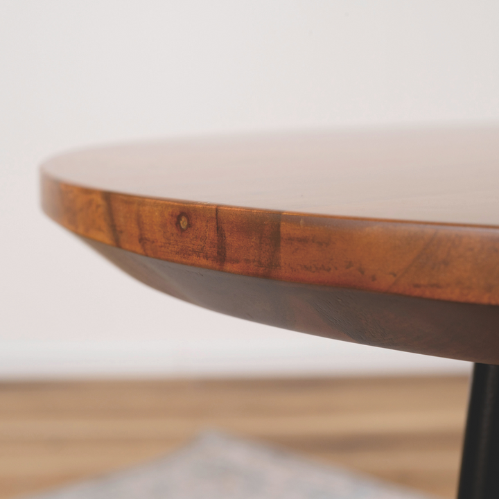 Natural Edge Teak Side Table