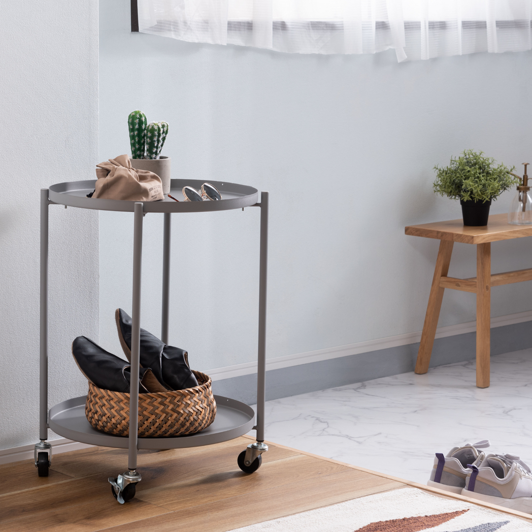 Dual-Tray Side Table