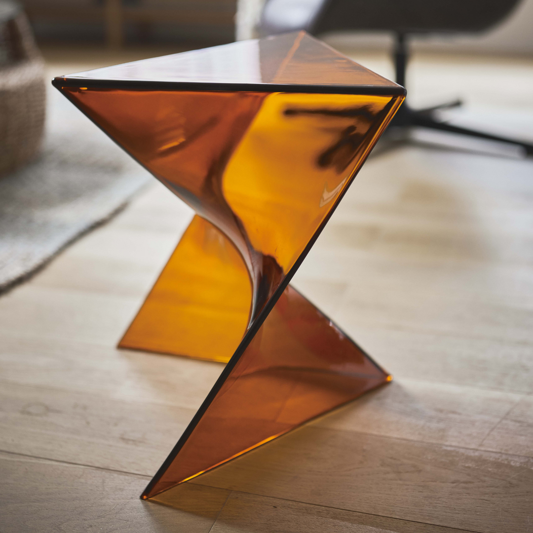Clear Prism Side Table