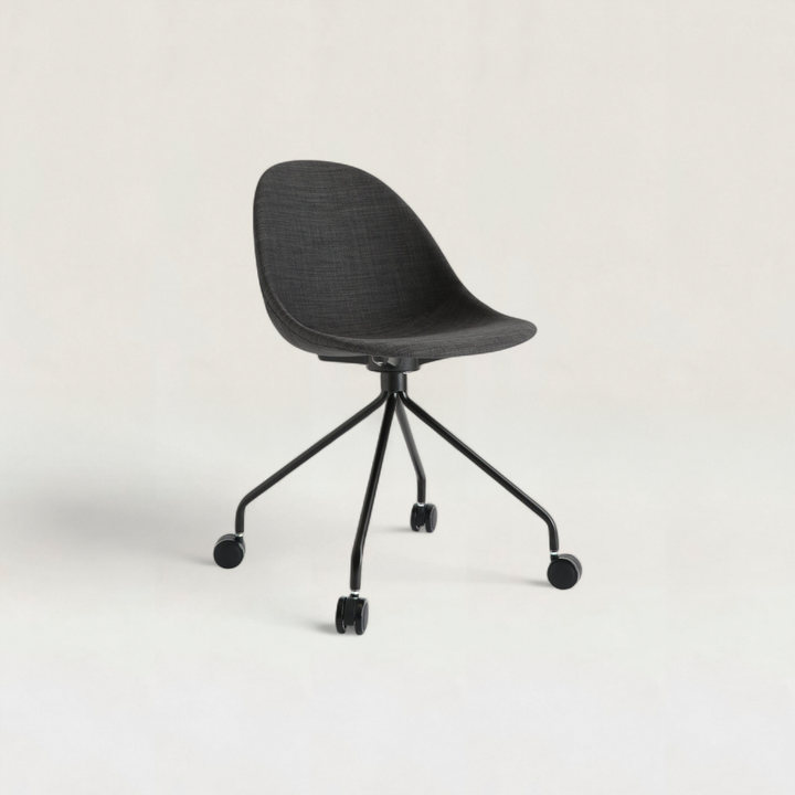 Kanoa Caster Chair / Dark Grey