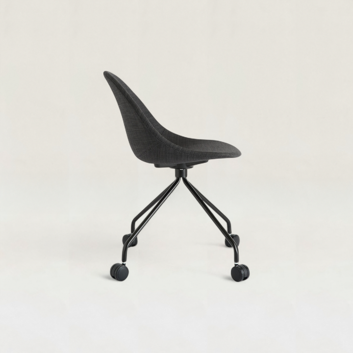 Kanoa Caster Chair / Dark Grey