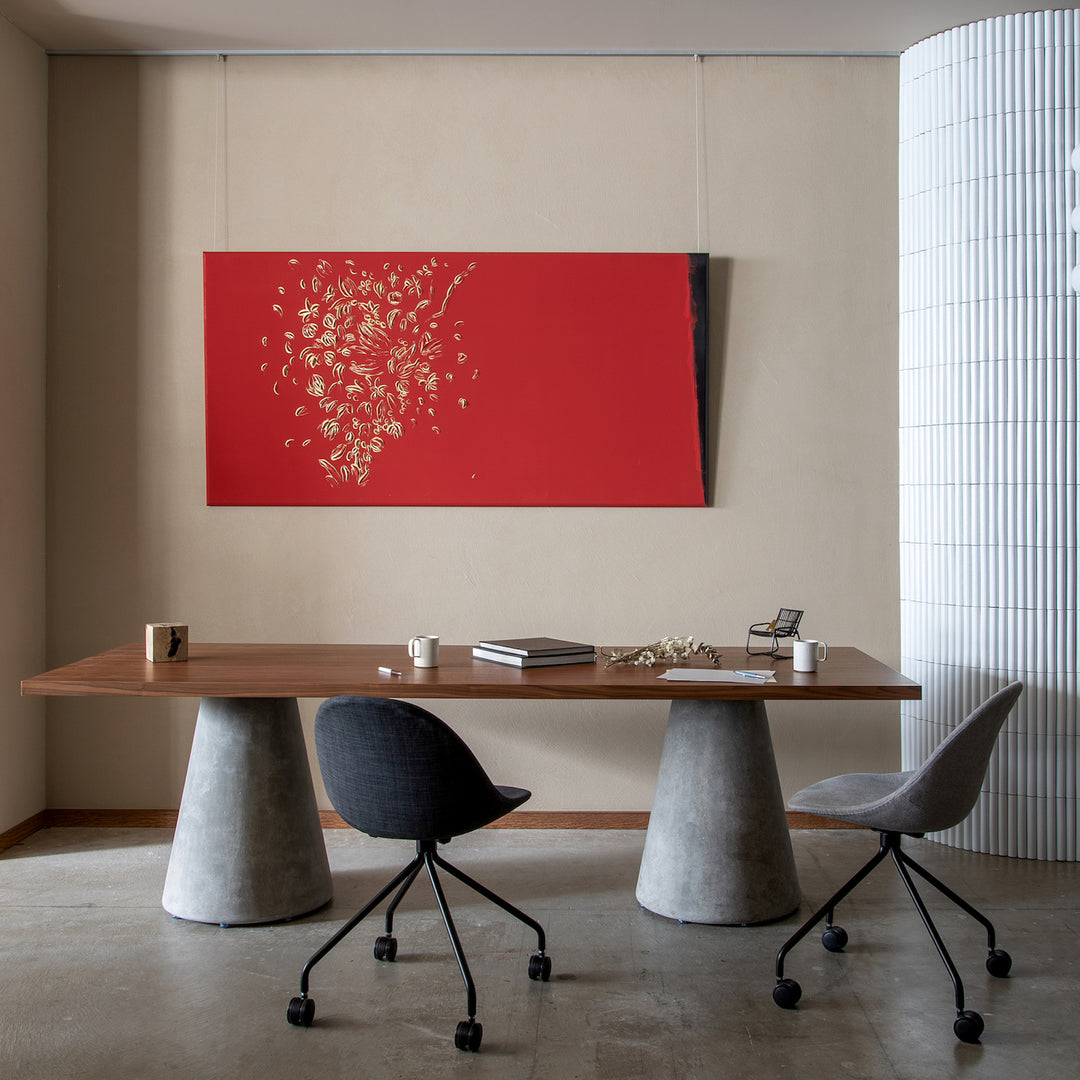 Kanoa Caster Chair / Dark Grey