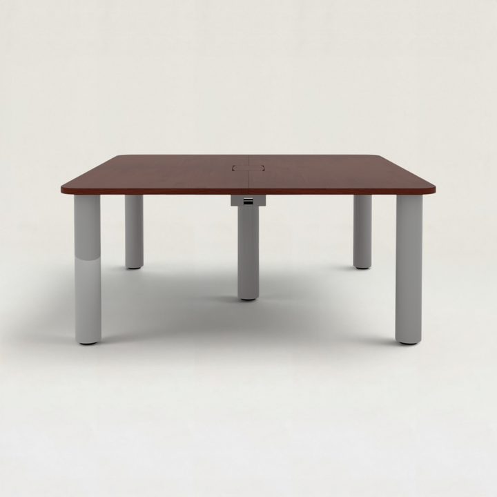 モダン丸脚 スクエア スタンダードミーティングデスク