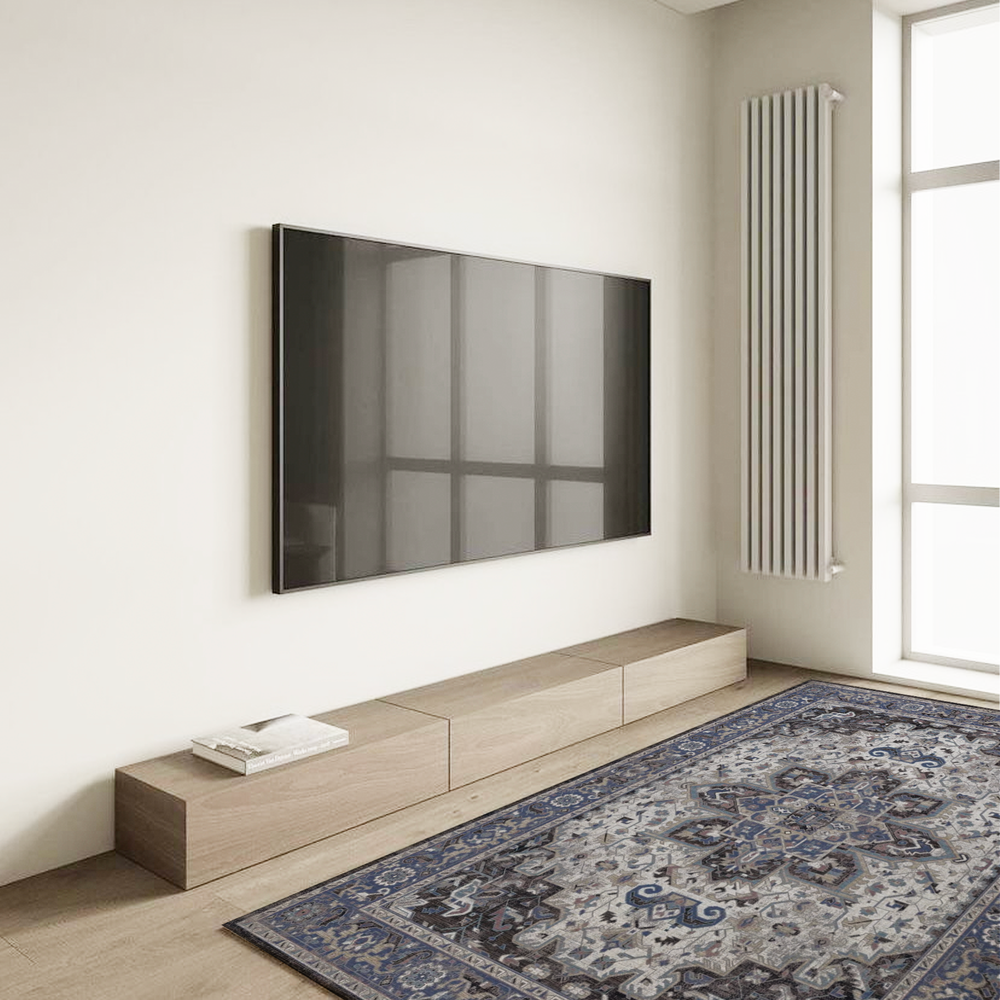 赤と青のペイズリー模様ラグ 約92cm x 62cm 赤と青のペイズリー模様ラグ 約92cm x 62cm 赤と青のペイズリー