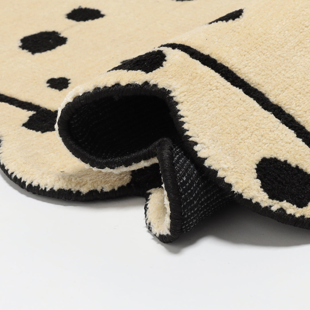 NKNITサイトにて先行受注<br>Scallop ラグ - Dalmatian -
