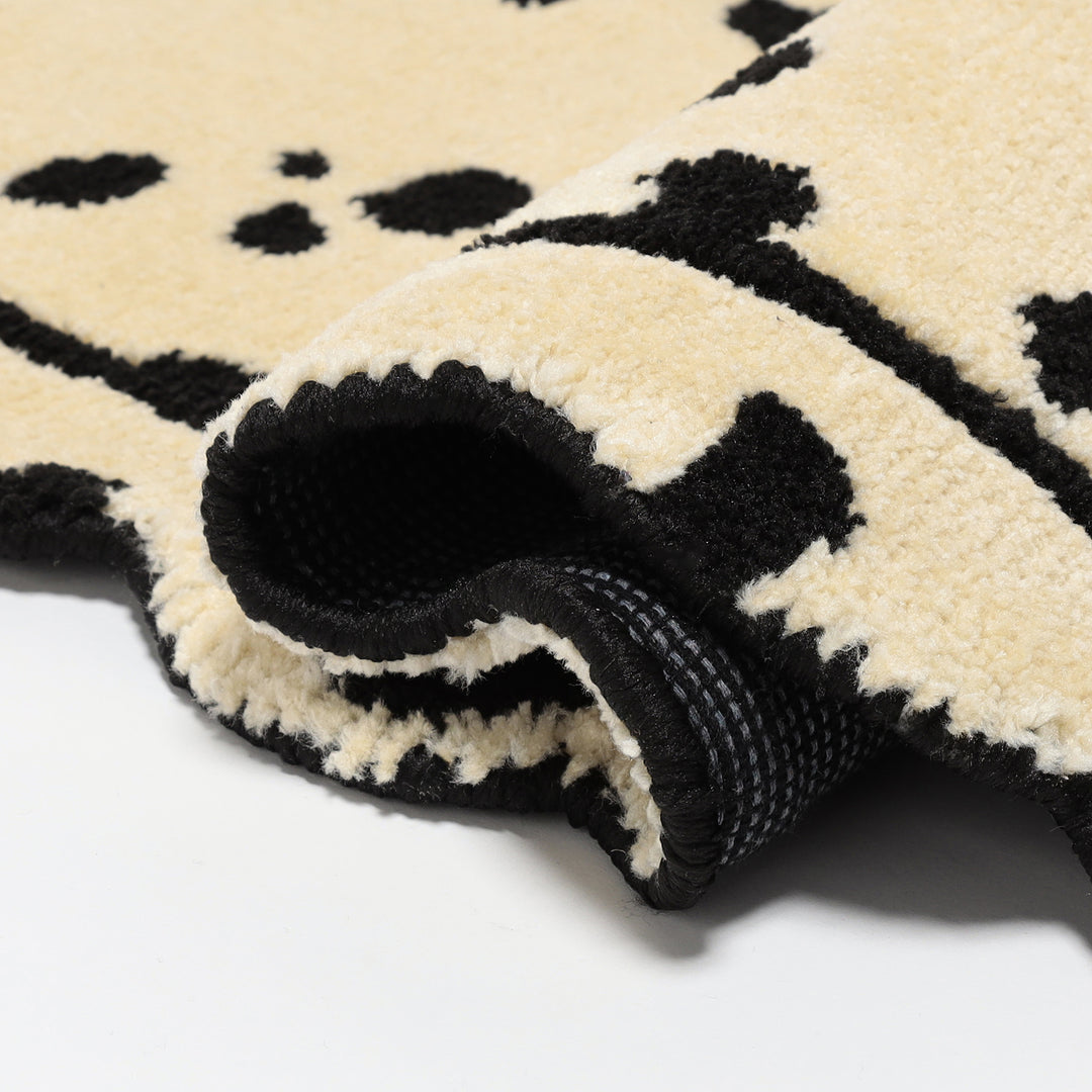 NKNITサイトにて先行受注<br>Scallop ラグ - Dalmatian -