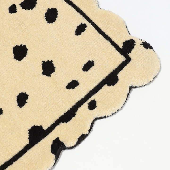 NKNITサイトにて先行受注<br>Scallop ラグ - Dalmatian -