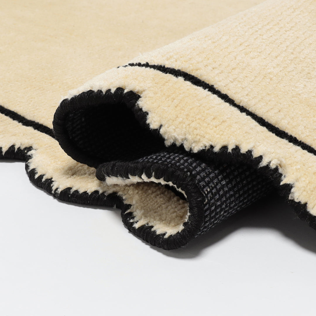 Scallop ラグ - Ivory -