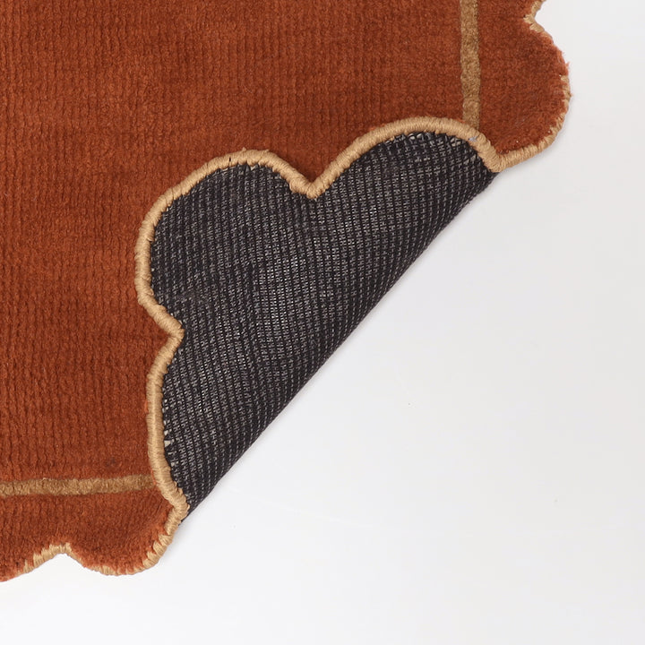 Scallop ラグ - Brown -