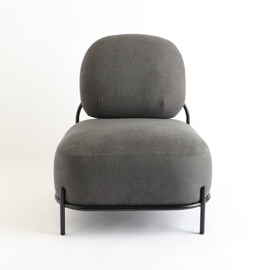 Polly Lounge Chair / Dark Gray