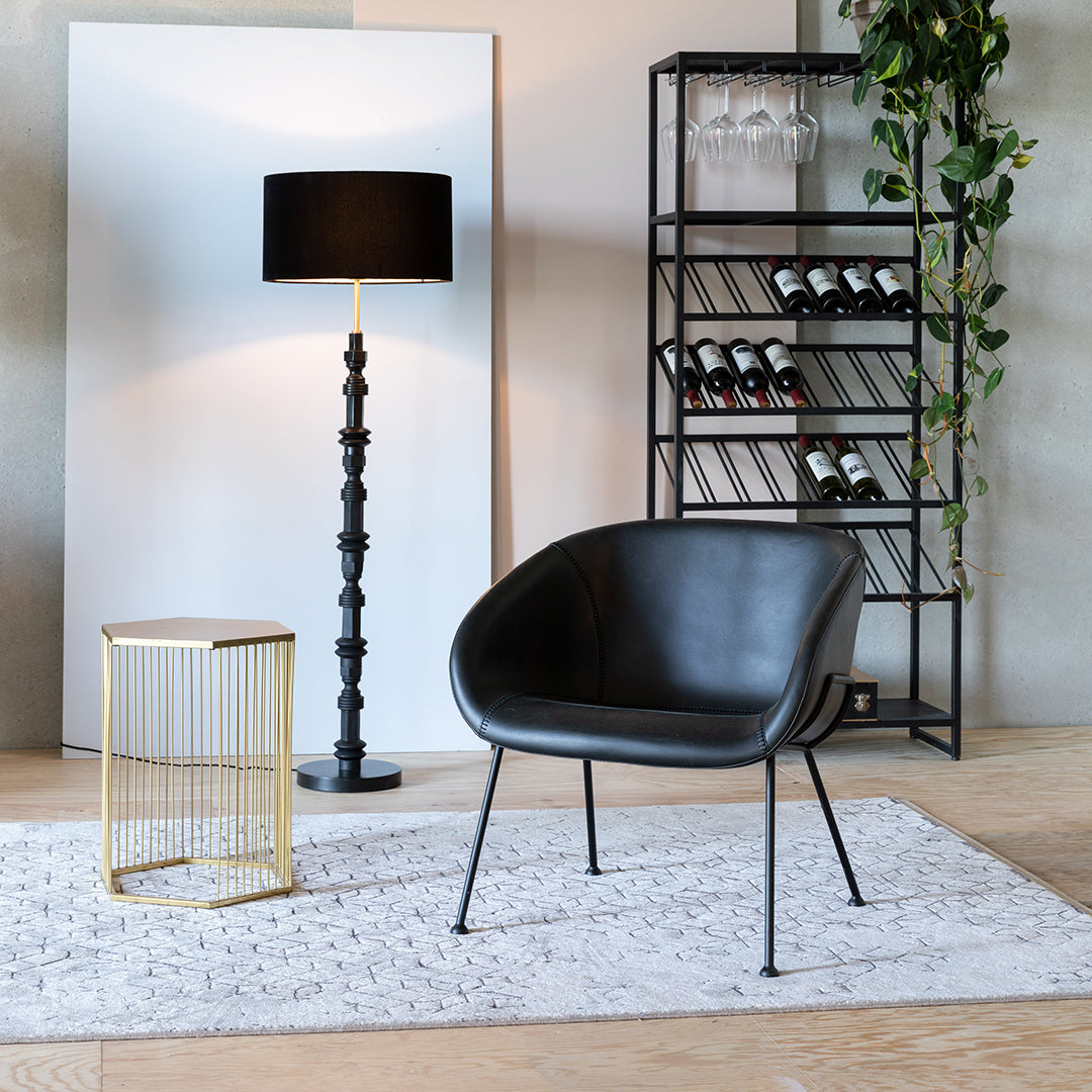 Feston Lounge Chair / Black – RUGHAUS